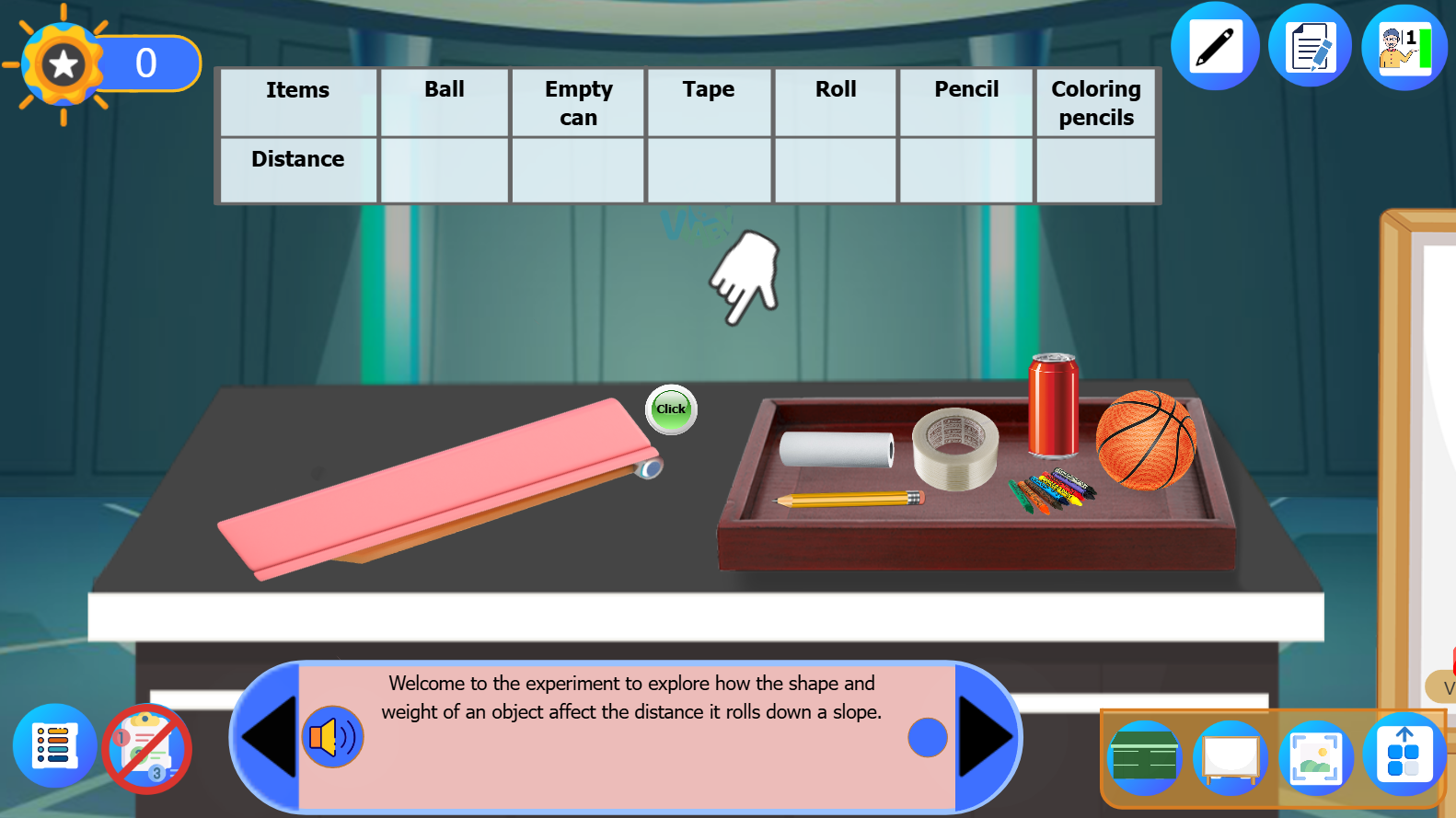 What distance will it slide?