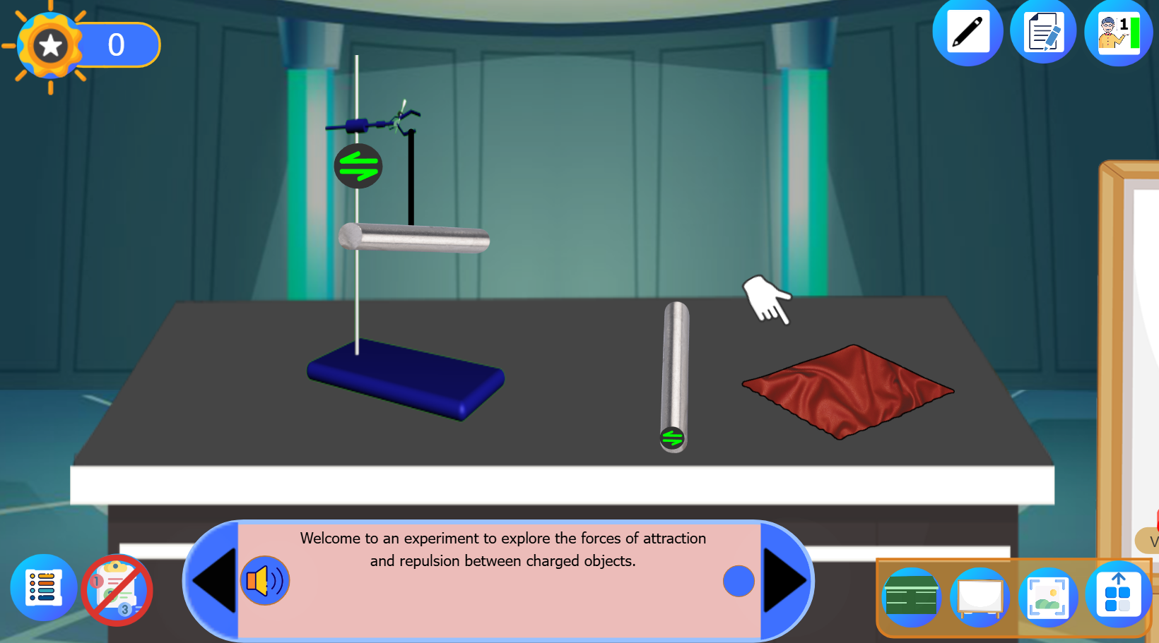 Forces of Attraction and Repulsion Between Objects