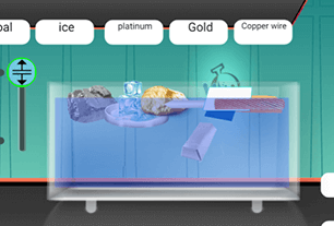 Materials differ from each other in terms of density