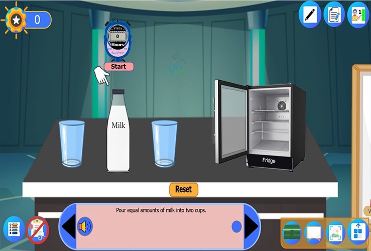 Observation of chemical changes