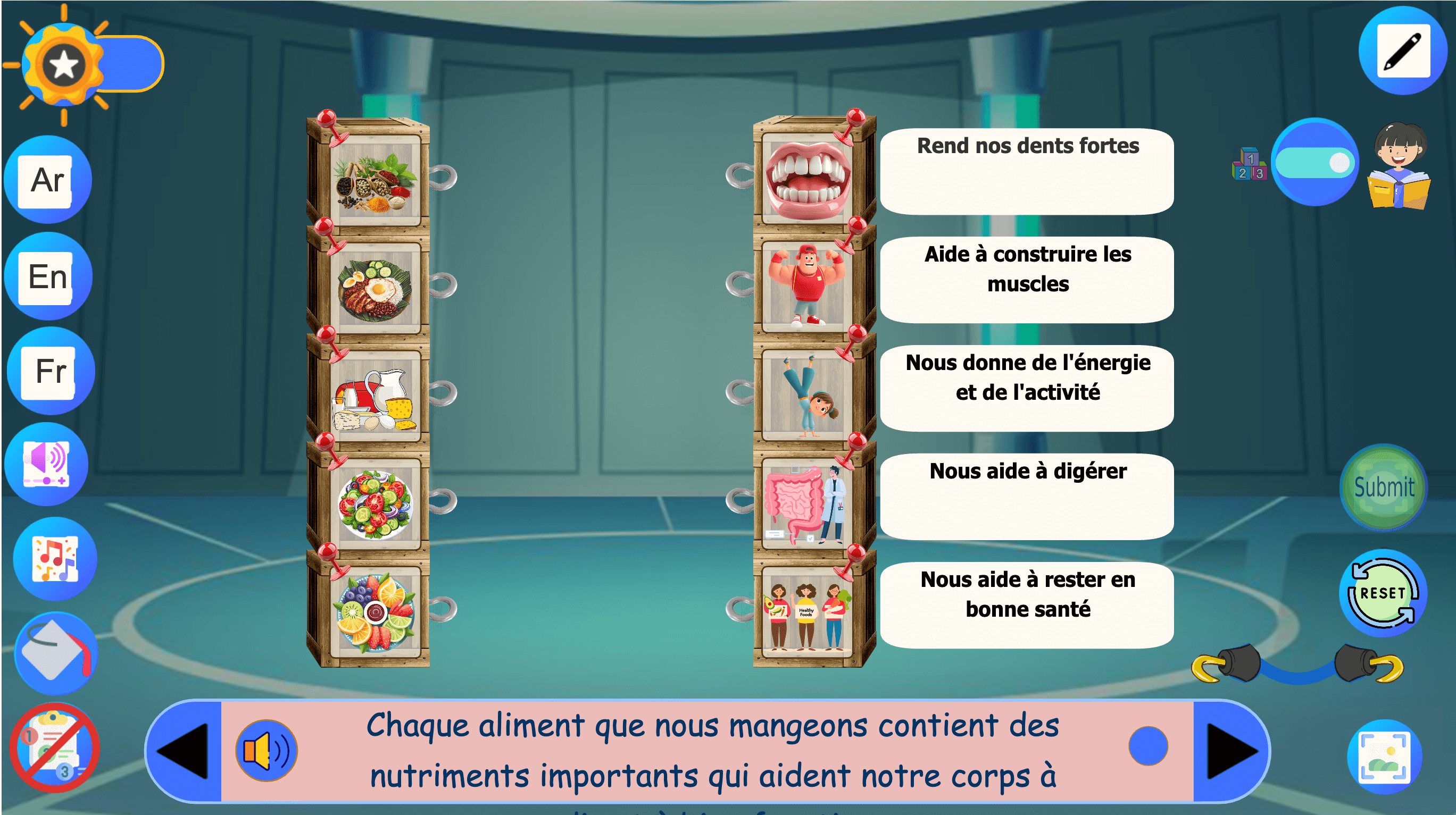 Les nutriments et leurs sources