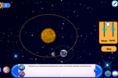 Gravity between the sun, earth and moon