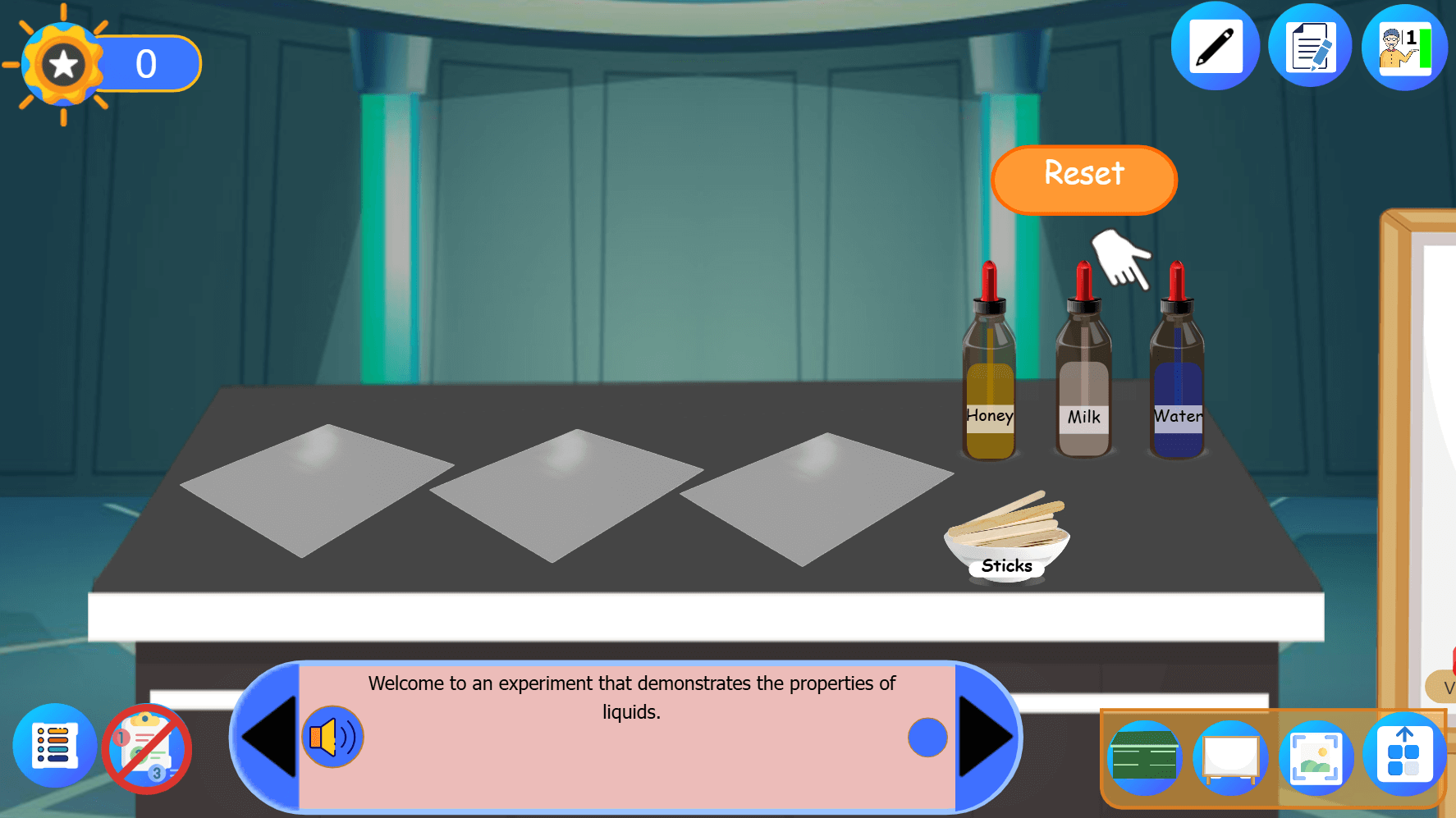 What are the properties of a liquid?