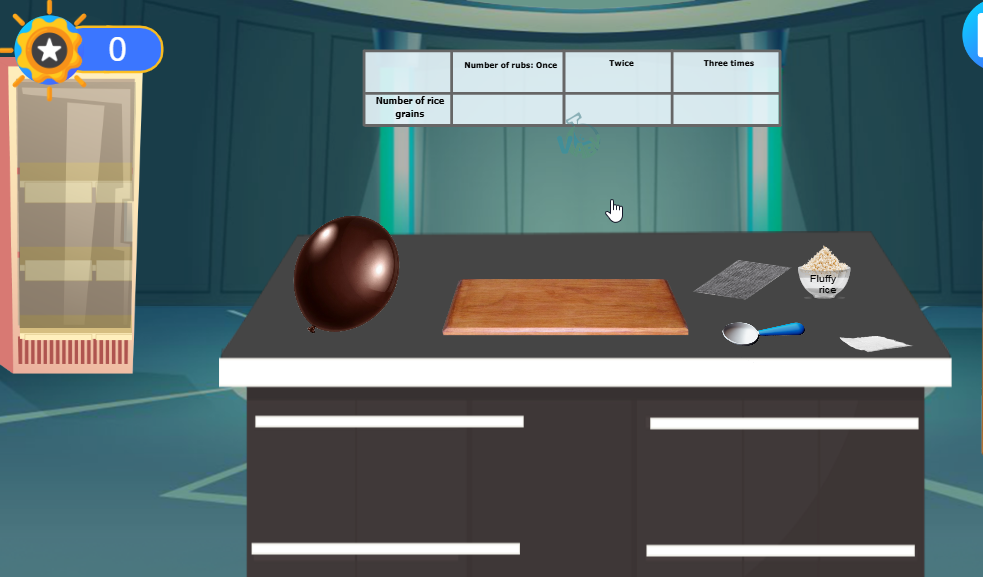 Effect of Static Electric Charge on Light Objects